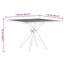 Square Solid Wood Outdoor Dining Table - 110 cm W 110 cm D