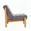 Chaise d'appoint avec structure en bois massif noir-87060267-87060268