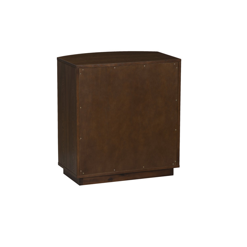 Chantel 3 Drawer Nightstand White, Brown