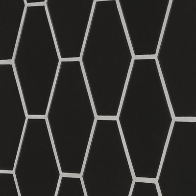 Carreau de mosaïque allongé en porcelaine hexagonale 2,36 po x 3,74 po Perfection
