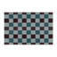 Tapis d'intérieur et d'extérieur à carreaux bleu-1451412461