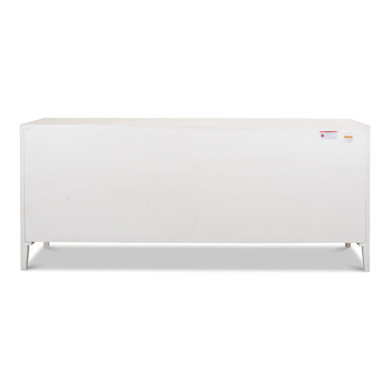 Cortina 80'' White Contemporary Sideboard with Adjustable Shelves