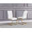 Akinleye 5 Pieces 47" Round Dining Set (Gold) -414509318