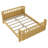 Full Size Wood Platform Bed for Kids, Wood Low Profile Full Bed with Rails -1321407366