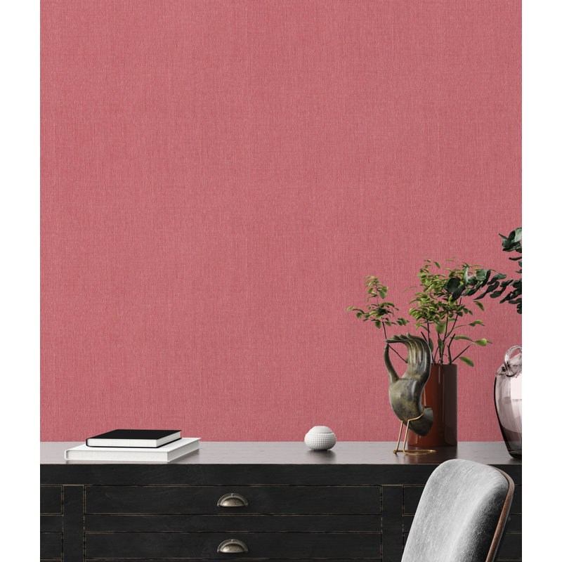 Rahnuma 10.05m x 53cm Matte Double Roll, Red
