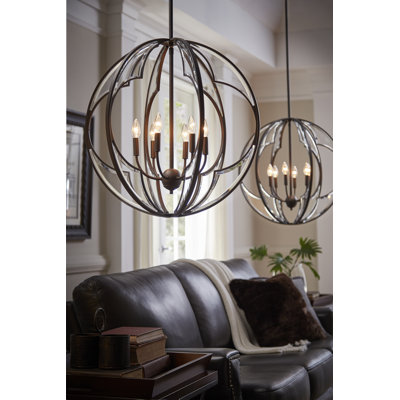 Montavello 6 - Light Globe Chandelier