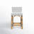 Estella 24.5 in. Seat Height Rattan Low Back Bar Stool, Smooth White-1852299693-1865252313