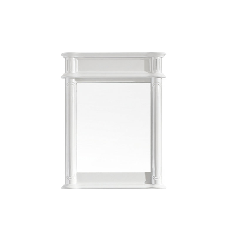 Miroir mural Puleo, Finition blanche