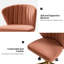 Chaise de travail ergonomique à dossier capitonné Adelynn-1502635560