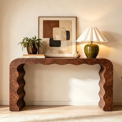 Mid-Century Modern Entryway Console Table