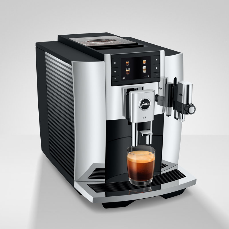 Jura E8 Fully Automatic Coffee & Espresso Machine, Chrome