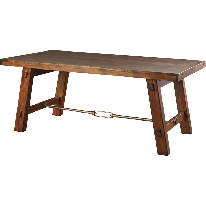 Rackwon Mahogany Solid Wood Dining Table, Brown