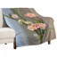 Jeté en flanelle de luxe avec fleurs roses, couverture douce et chaude pour le canapé-lit du salon-134403620