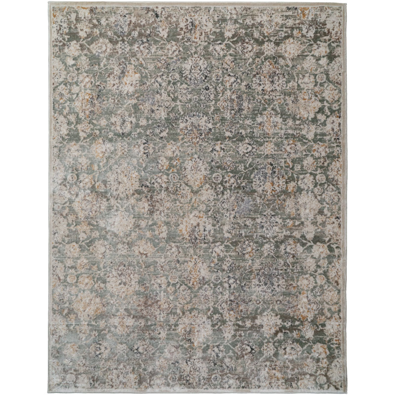 Clarissa 5.3X7 19906-489 SAGE/BEIGE/GREY, Rectangle 5'2" x 7'
