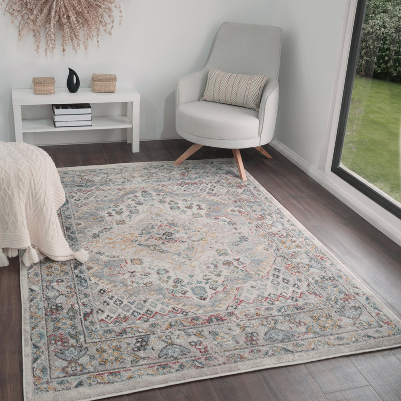 Machine Woven Indoor Rug, Rectangle 120 x 170 cm, Taupe/Cream