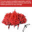 Pièce décorative de Noël rouge de 7 pi, 1066 pointes denses, branches articulées pour une installation et un rangement rapides, arbre de support en métal robuste, branches sans effort, base stable