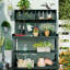 Banc de jardinage de 65 po de hauteur avec 4 tablettes et mécanisme de rangement, plaque de rangement Forest Ample