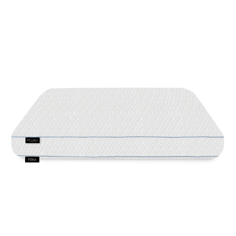 Oversized White Reversible Memory Foam Bed Pillow