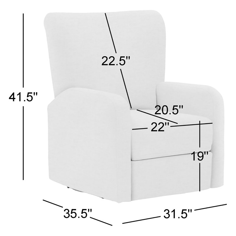 Fauteuil inclinable électrique Zakri, Crypton® blanc neige
