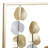 2-Piece Modern Metal Cut-Out Leaf Wall Decor with Rectangular Frames