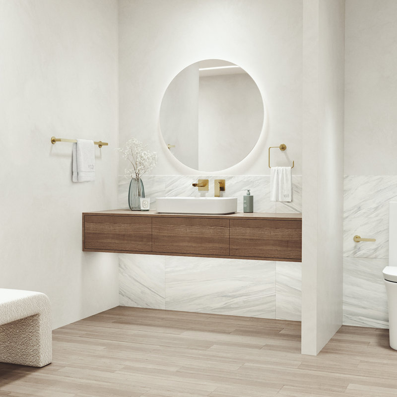 Ensemble de quincaillerie de salle de bain 3 pièces VIGO Arden, Doré