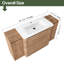 Meuble-lavabo simple 60 po avec comptoir en céramique 60 po-1476474051