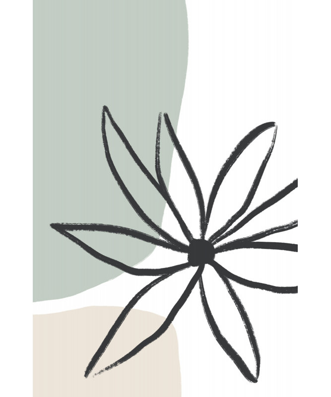 Flower Mint, 60.96 cm H x 91.44 cm W