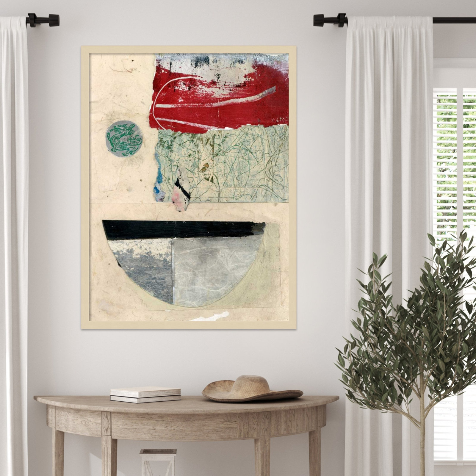 Fresno "Natural Elements No. 2" Print, 33" H x 25" W, Brown