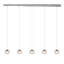 Luminaire suspendu linéaire à 5 lumières pour îlot de cuisine Heatherly-637513490