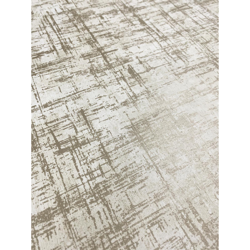 Etta Texture Wallpaper - For Living Room, Bedroom, Fireplace - Textured Finish, Geometric Pattern, Cream