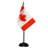 Canada Deluxe Desk Flag Set  Polyester 4 x 6 in. Flag Set
