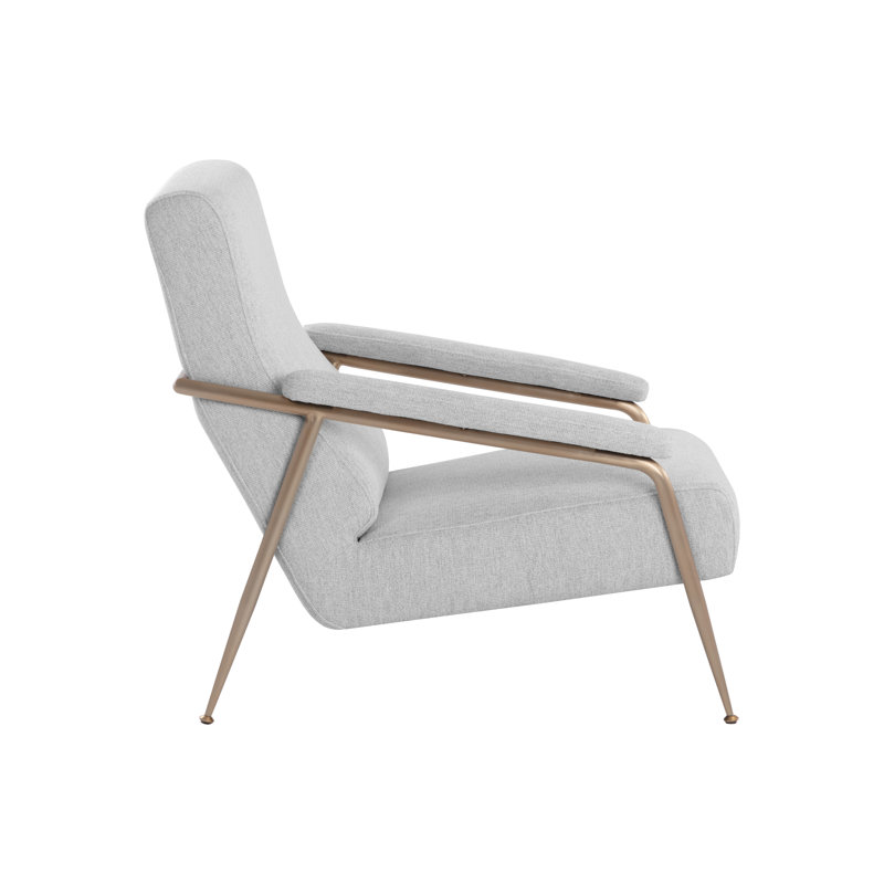 Lounge Chair, Gray Polyester