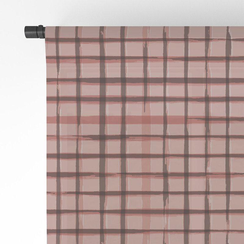 Ensemble de 2 rideaux en rideau Avenie Cottage Garden Gingham, L 50 po x L 84 po