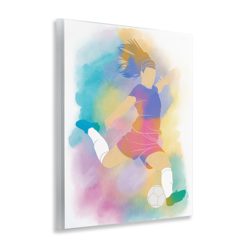 Plaque de soccer colorée colorée, design par Marcus Prime