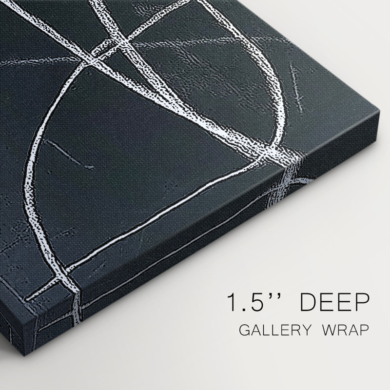 Série ABSTRACT DCXIV - Toile tendue avec châssis Premium - Prêt à être accroché, H 48 po x l 32 po