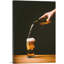 «Beer Versing Glass and Bottle Bar - Reproduction de photo sur toile tendue-56129433
