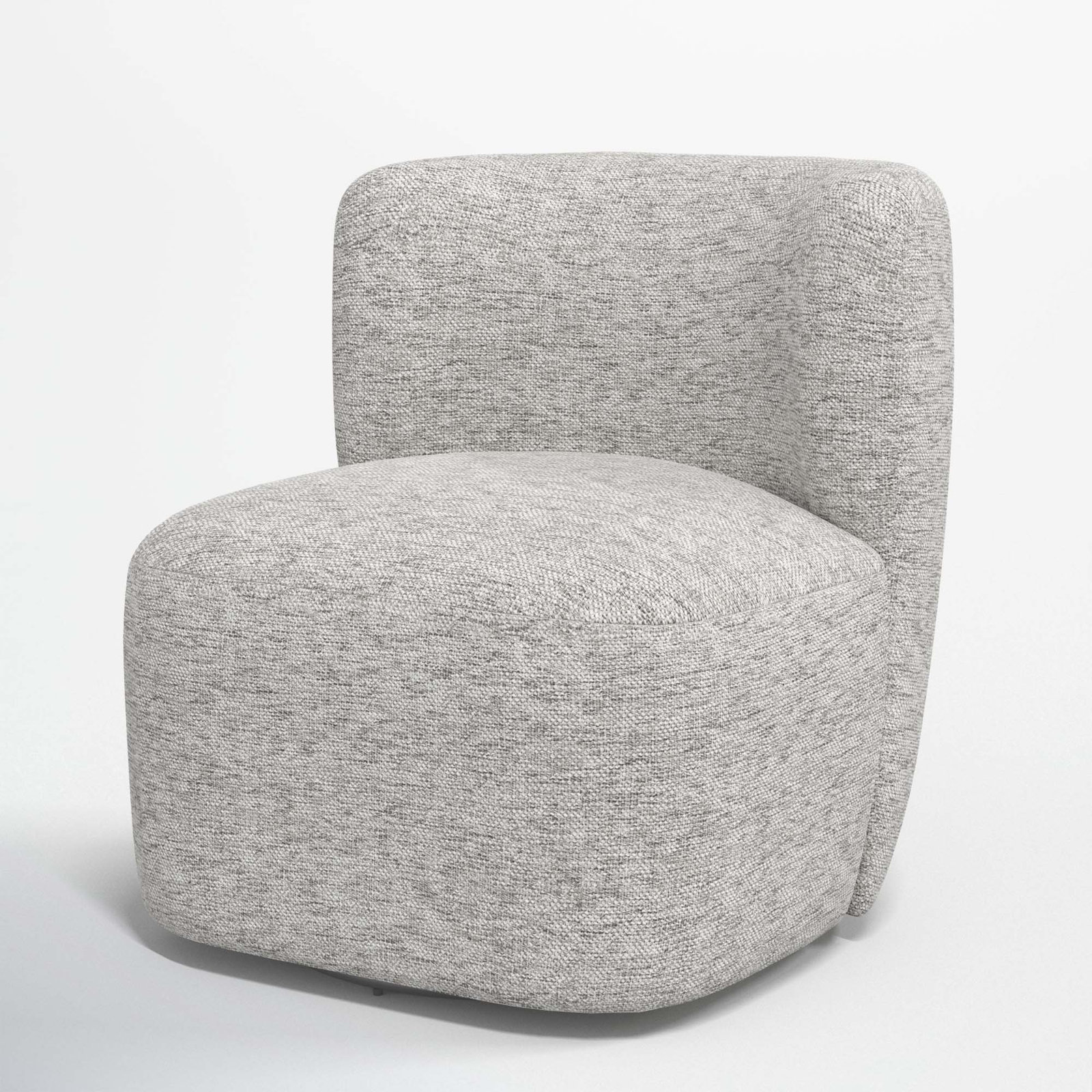 Mariza Upholstered Swivel Accent Chair, Milsap Spray Sustain® Tweed