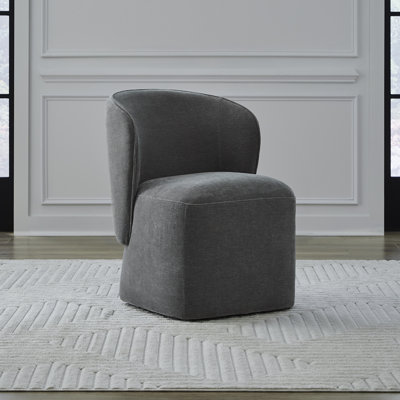 Faouzi Upholstered Dining Chair w/ Casters