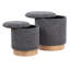 Ensemble de repose-pieds Callum avec base en bois naturel-1138658202