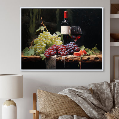 Cabernets Calm II sur toile