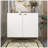 2 Door White Locker Accent Cabinet