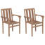 Chaise de patio en teck avec coussins-378355488