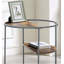 Table de bout ronde avec trois tablettes