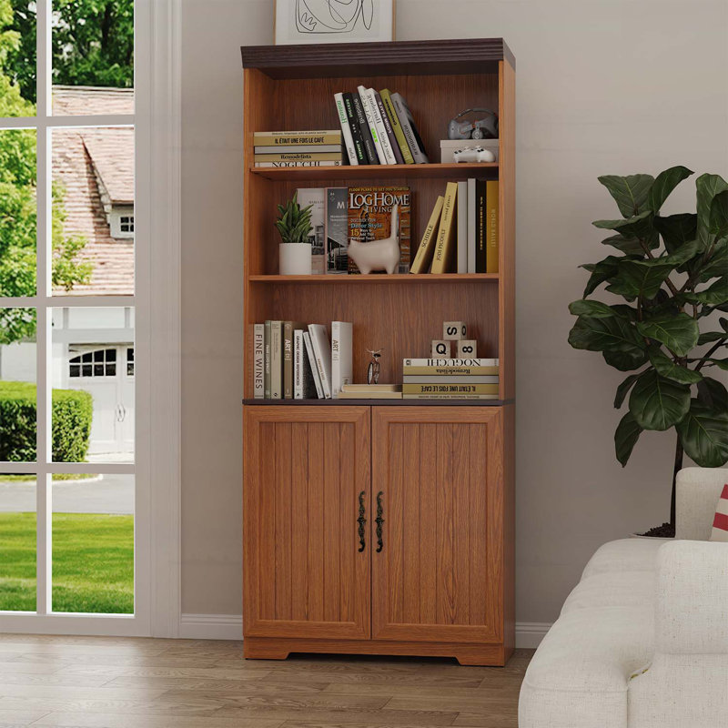 Grande armoire de rangement, Chêne foncé