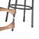 Basche Swivel Upholstered Adjustable Height Counter Stool with Metal Frame