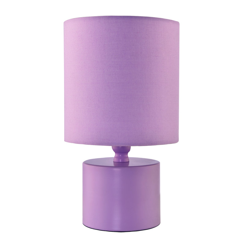 Metal Table Lamp, Purple, Purple