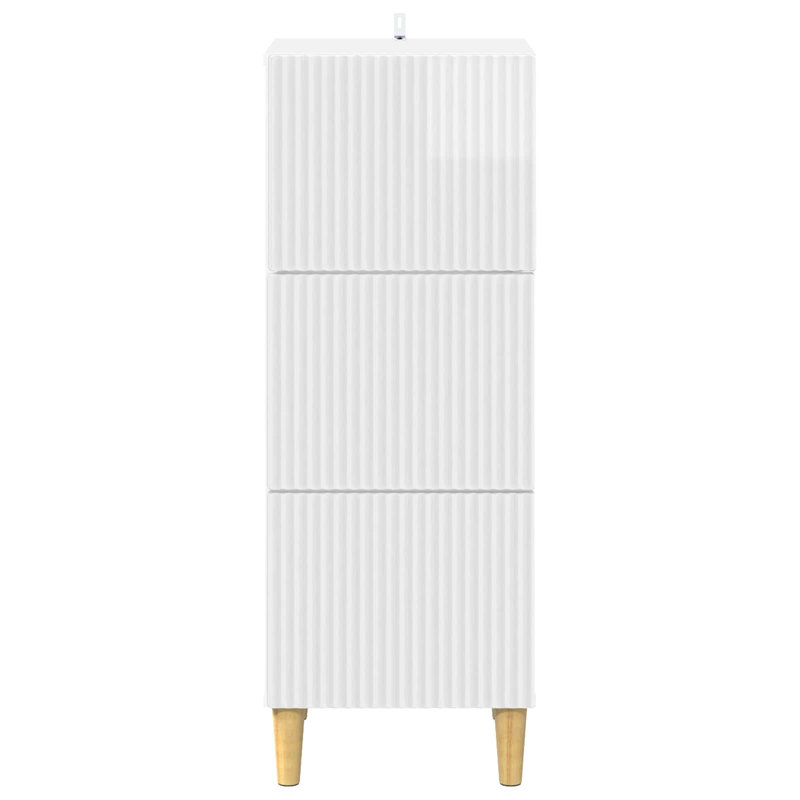 Standard Accent Chest, 90cm H x 33cm W x 34.5cm D, High Gloss White