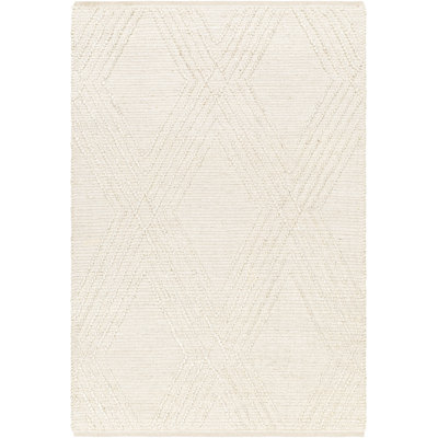 Tapis beige en jute tressé à la main Emmay