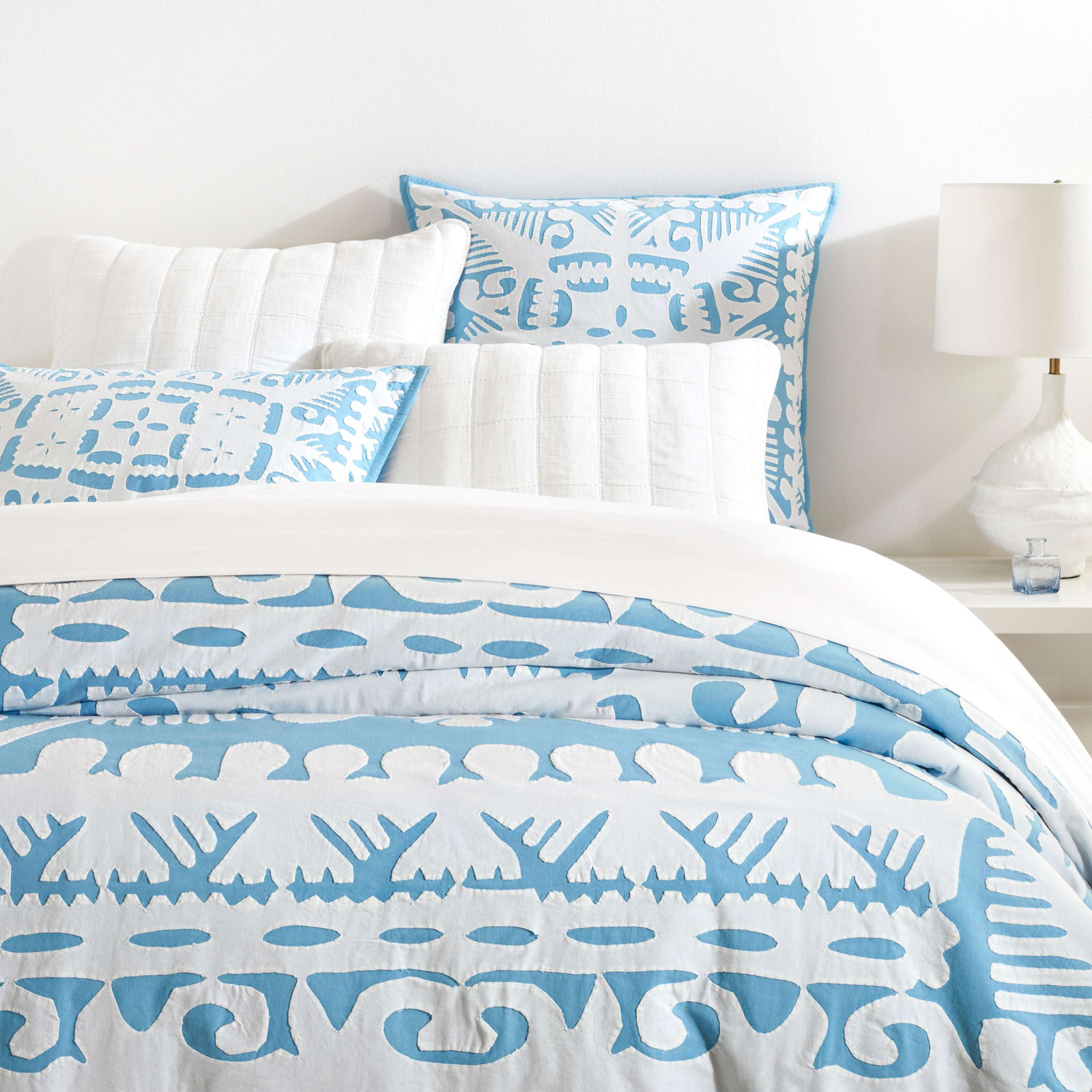 Knight Wood Cotton Shams, Euro, Natural