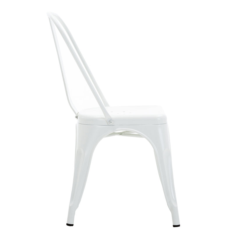 Chaise de patio empilable Wynn, Blanc